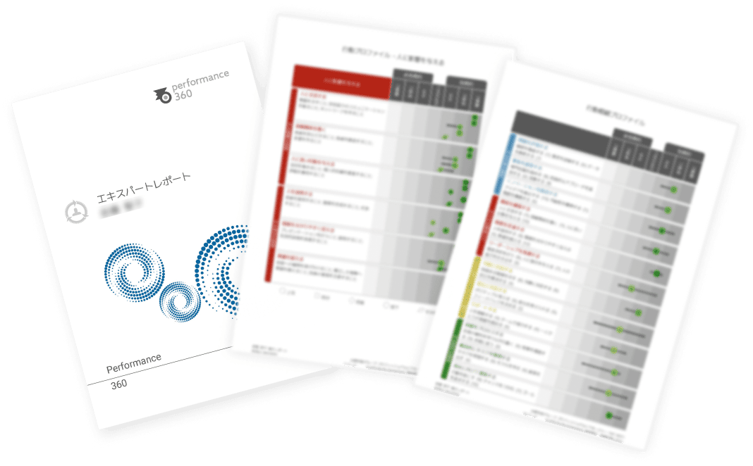 パフォーマンス360 エキスパートレポート 資料画像